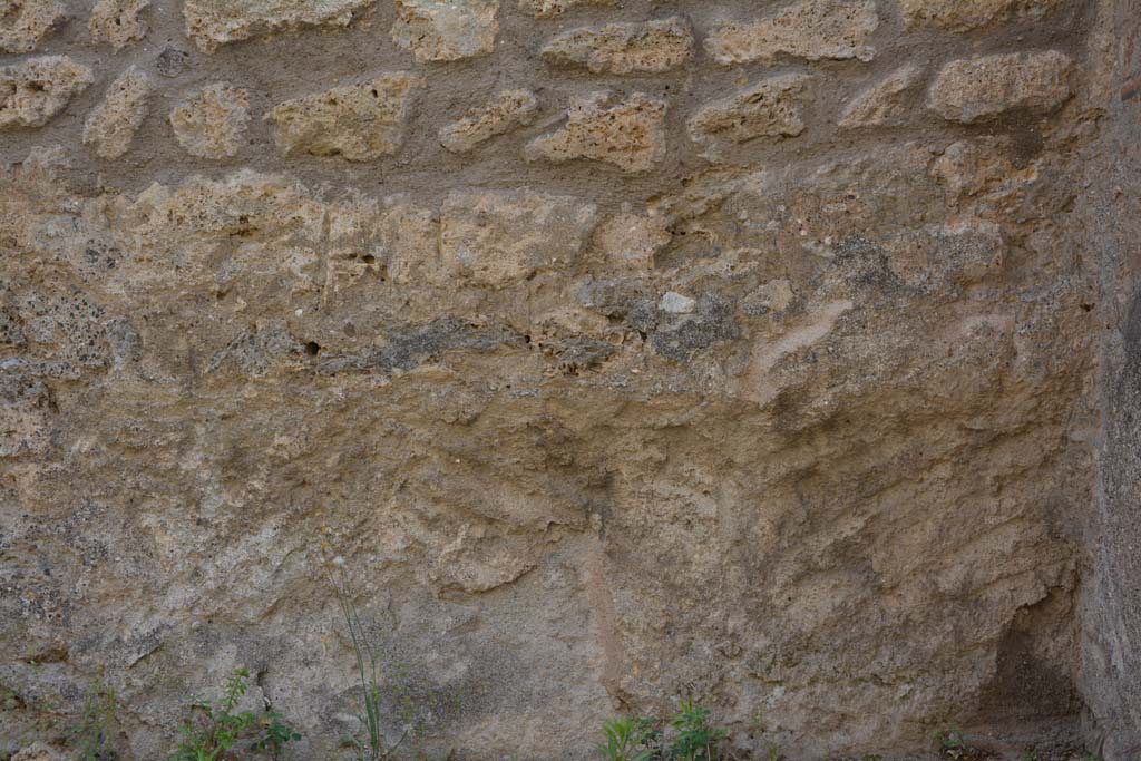 IX.5.2 Pompeii. May 2017. Room ‘L’, looking towards detail of lower west wall at north end. 
Foto Christian Beck, ERC Grant 681269 DÉCOR.