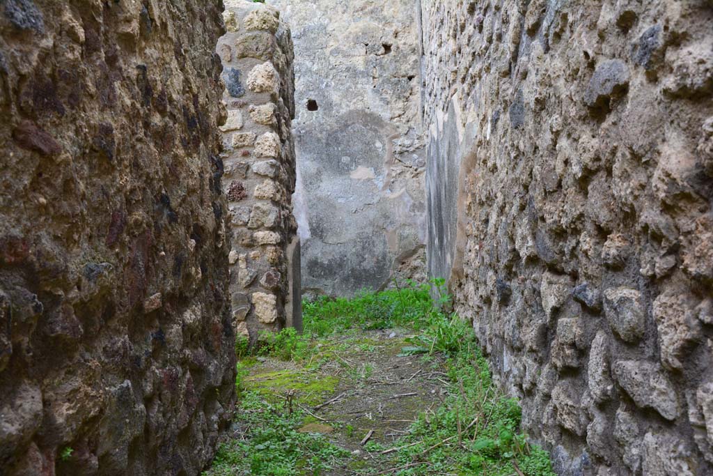 IX.5.2 Pompeii. March 2017. Corridor on east side of room ‘v’, looking south with doorway to room ‘x’, on left. 
Foto Christian Beck, ERC Grant 681269 DÉCOR.