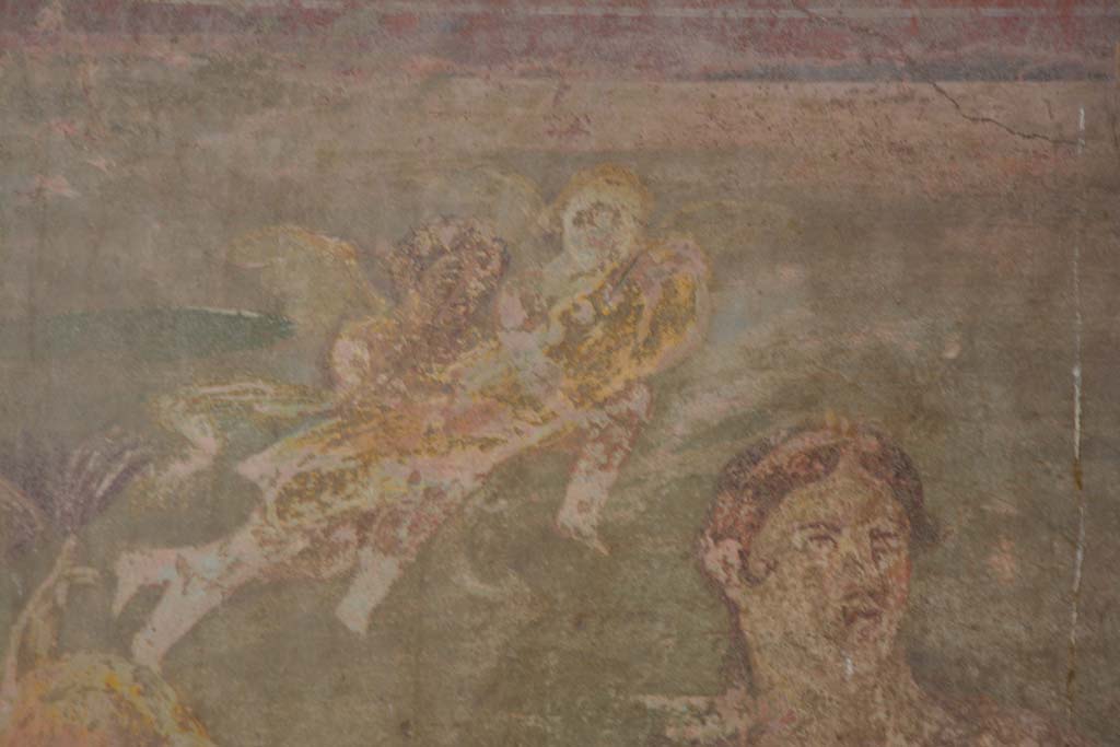 IX.5.2 Pompeii. March 2017. Room ‘u’, detail from central wall painting on west wall.
Foto Christian Beck, ERC Grant 681269 DÉCOR.