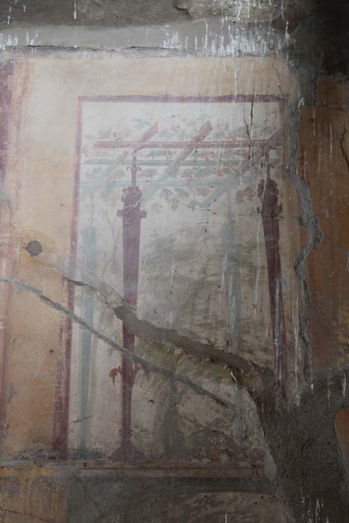 IX.5.2 Pompeii. May 2019. Room ‘u’, detail of upper west wall at north end.
Foto Christian Beck, ERC Grant 681269 DÉCOR.