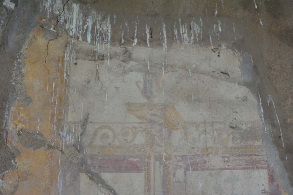 IX.5.2 Pompeii. March 2017. Room ‘u’, detail from upper north wall in north-west corner. 
Foto Christian Beck, ERC Grant 681269 DÉCOR.