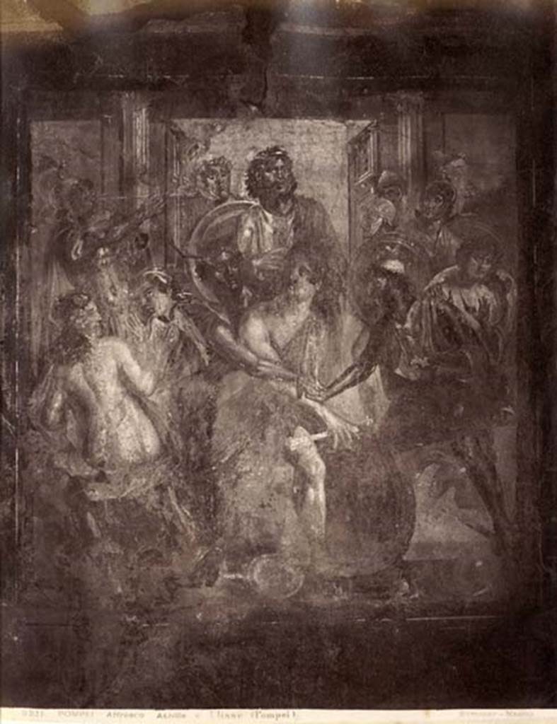 IX.5.2 Pompeii. North wall. Painting of Achilles discovered in Skyros. Now in the Naples Archaeological Museum. Inventory number 116085. Photo courtesy of Rick Bauer.