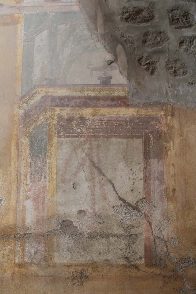 IX.5.2 Pompeii. May 2019. Room ‘u’, detail of east wall at south end.
Foto Christian Beck, ERC Grant 681269 DÉCOR.
