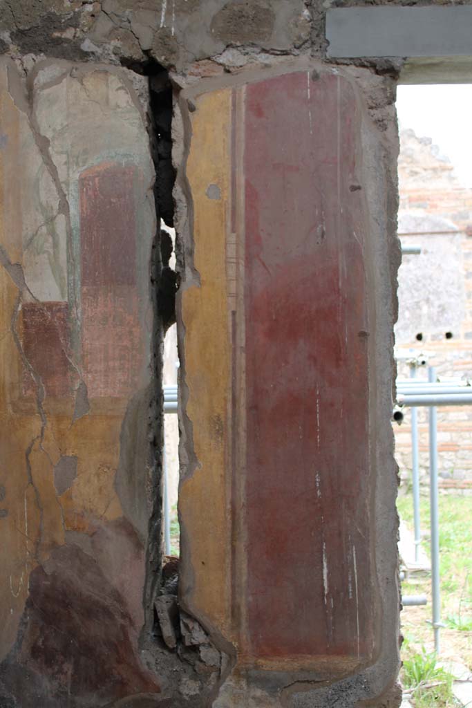 IX.5.2 Pompeii. May 2019. Room ‘u’, detail of south wall in south-east corner
Foto Christian Beck, ERC Grant 681269 DÉCOR.