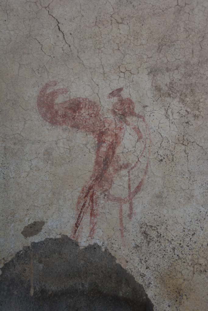 IX.5.2 Pompeii. March 2017. Room ‘c’, detail of painted figure from south wall at east end.
Foto Christian Beck, ERC Grant 681269 DÉCOR.
