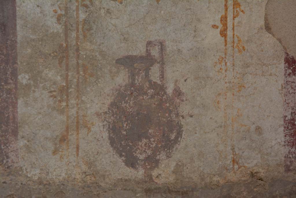 IX.5.2 Pompeii. March 2017. Room ‘c’, detail of painted zoccolo/dado from centre of south wall. 
Foto Christian Beck, ERC Grant 681269 DÉCOR.