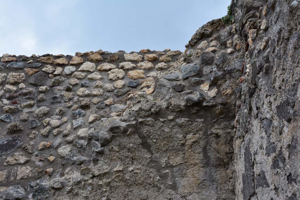 IX.5.4 Pompeii. March 2017. Room g, detail of upper north wall at east end.
Foto Christian Beck, ERC Grant 681269 DÉCOR.