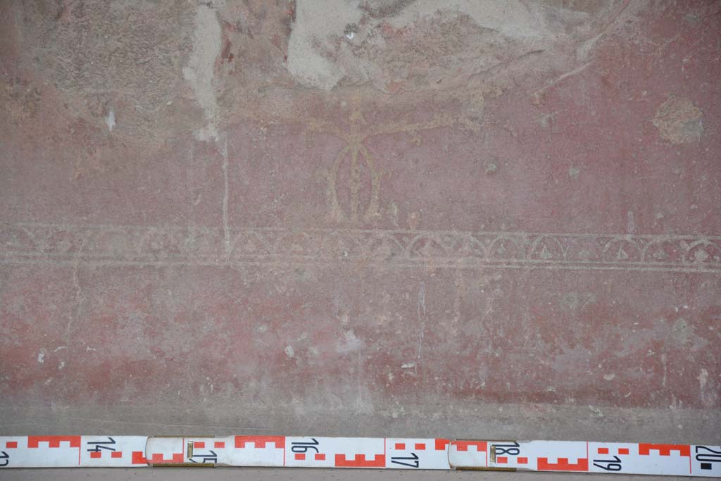 IX.5.6 Pompeii. May 2017. Room i, detail of zoccolo in centre of east wall.      
Foto Christian Beck, ERC Grant 681269 DÉCOR.