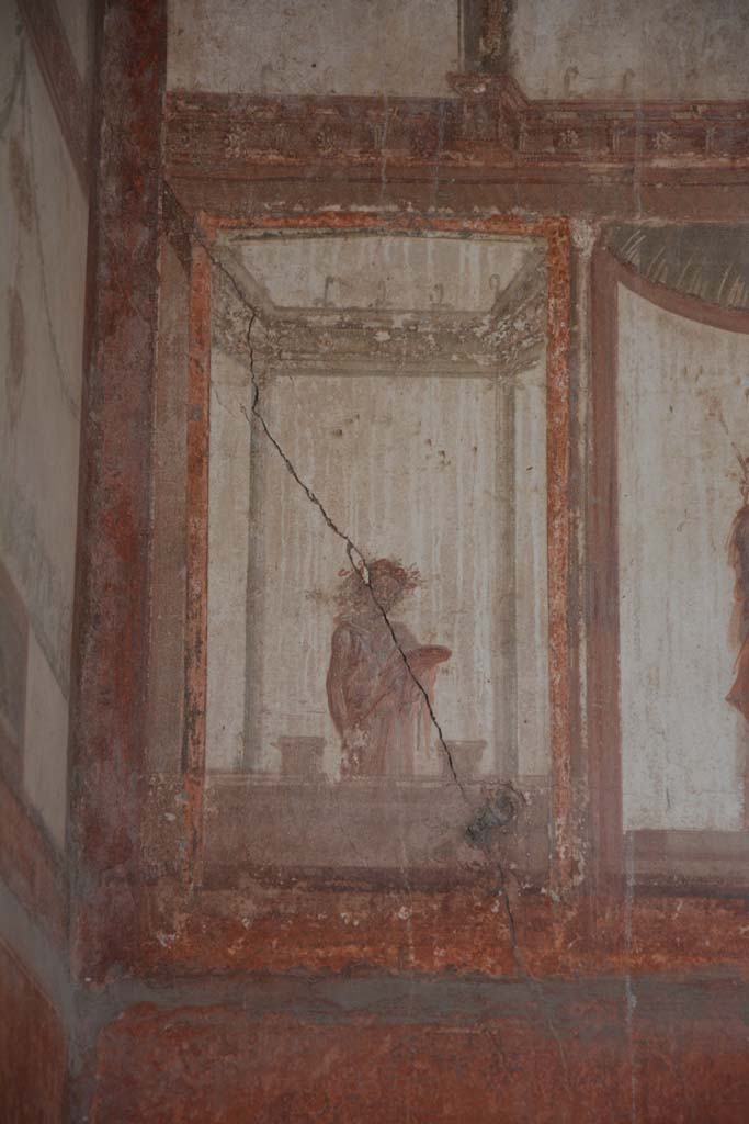 IX.5.6 Pompeii. May 2017. Room i, detail of painted figure from east end of upper south wall.         
Foto Christian Beck, ERC Grant 681269 DÉCOR.