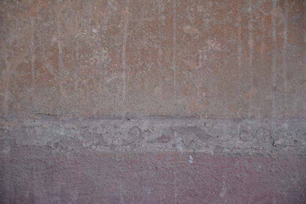 IX.5.6 Pompeii. May 2017. Room i, detail from above zoccolo on south wall in south-east corner.      
Foto Christian Beck, ERC Grant 681269 DÉCOR.