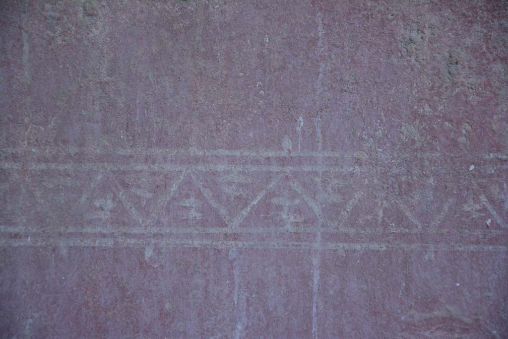 IX.5.6 Pompeii. May 2017. Room i, detail of painted decoration on zoccolo on south wall in south-east corner.      
Foto Christian Beck, ERC Grant 681269 DÉCOR.