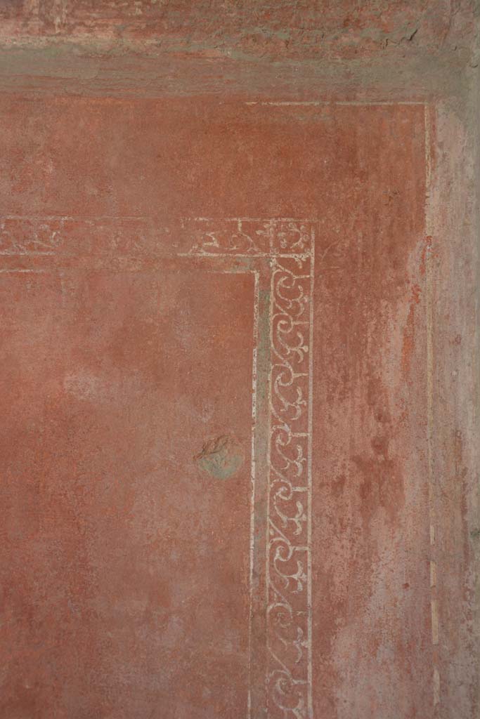 IX.5.6 Pompeii. May 2017. 
Room i, detail of border edging on south wall in south-west corner.
Foto Christian Beck, ERC Grant 681269 DÉCOR.