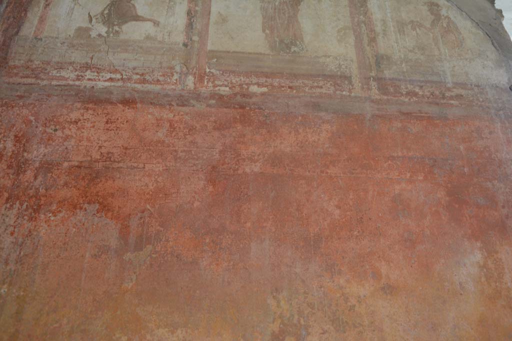 IX.5.6 Pompeii. May 2017. Room i, detail from middle panel on north wall in north-west corner. 
Foto Christian Beck, ERC Grant 681269 DÉCOR.