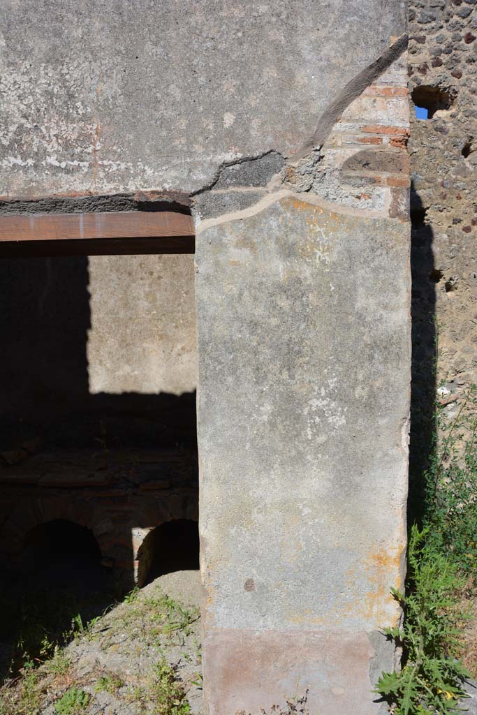 IX.5.6 Pompeii. May 2017. Room n, east side, wall on south side of doorway to room p. 
Foto Christian Beck, ERC Grant 681269 DÉCOR.