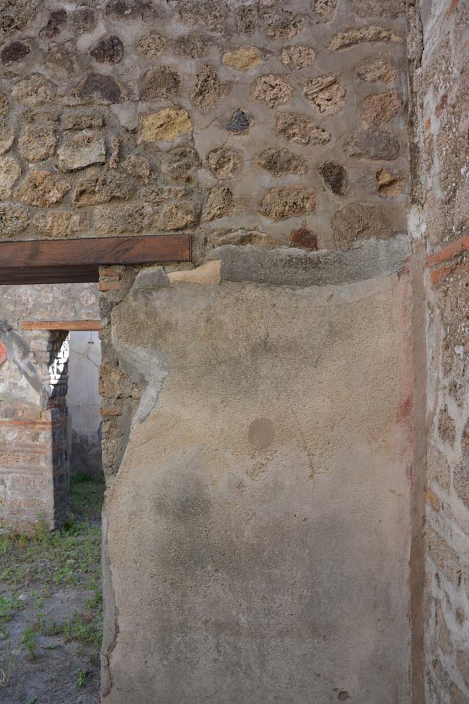 IX.5.6 Pompeii. May 2017. Room o, upper west wall in north-west corner.  
Foto Christian Beck, ERC Grant 681269 DÉCOR.