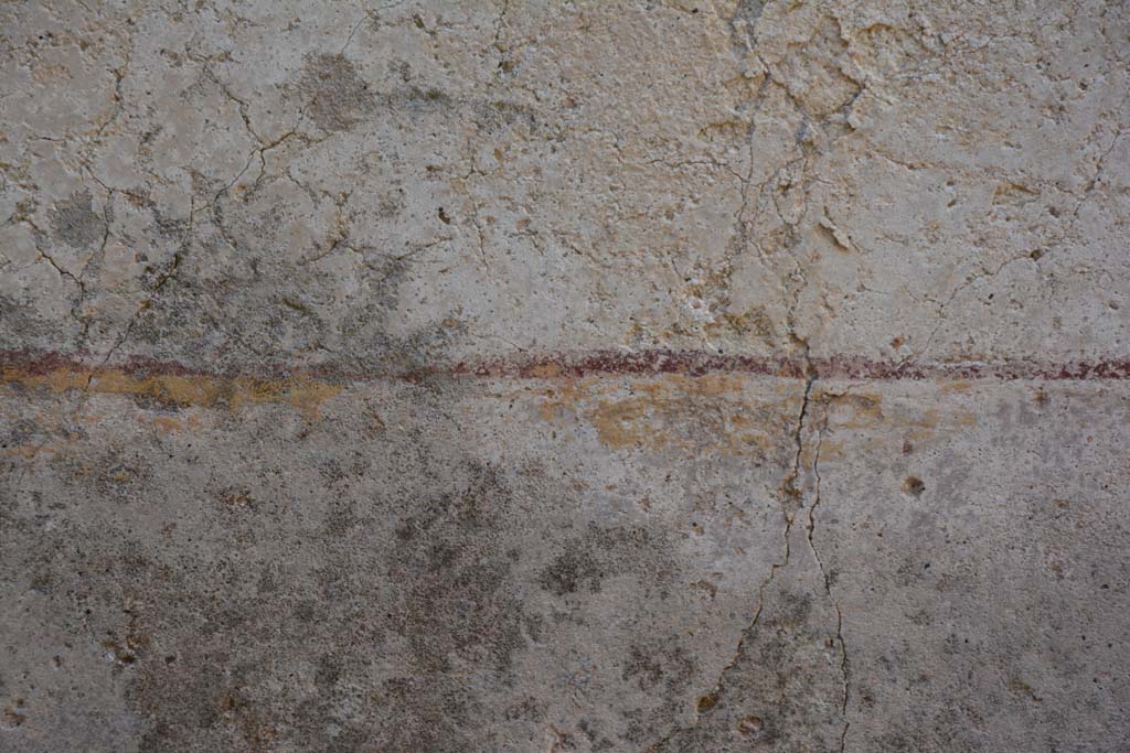 IX.5.6 Pompeii. May 2017. Room r, detail of remaining painted decoration from lower west wall. 
Foto Christian Beck, ERC Grant 681269 DÉCOR.