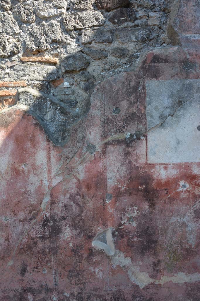IX.5.6 Pompeii. May 2017. 
West ala d, south wall, carpet border edging on side and central panel, on east side of central painting.
Foto Christian Beck, ERC Grant 681269 DÉCOR.