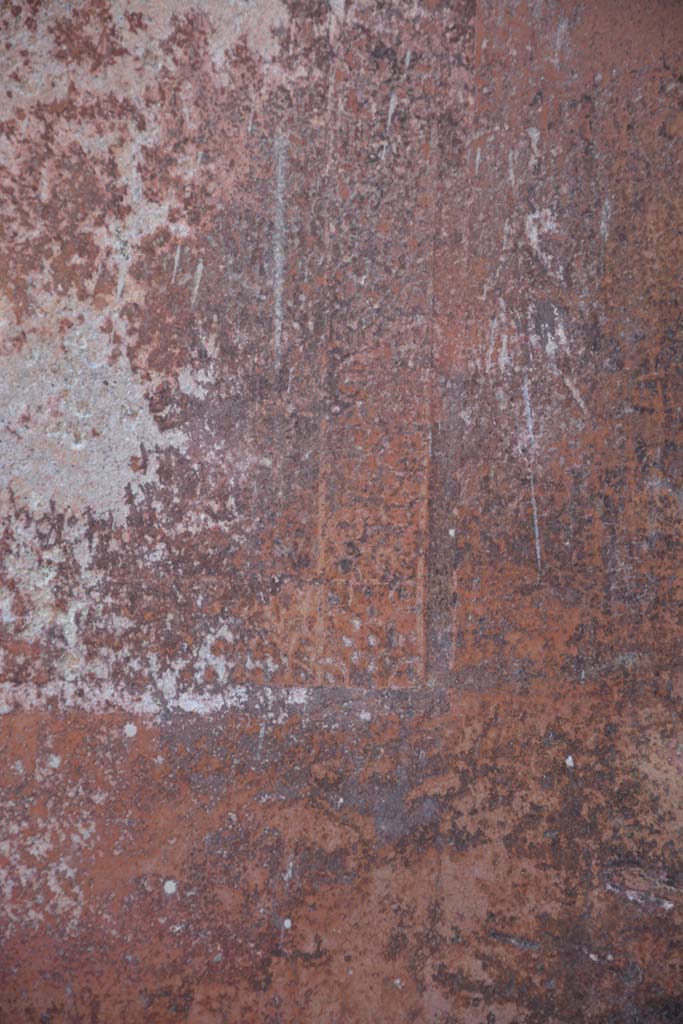 IX.5.6 Pompeii. May 2017. 
West ala d, west wall, carpet border edging from panel at lower north end.
Foto Christian Beck, ERC Grant 681269 DÉCOR.