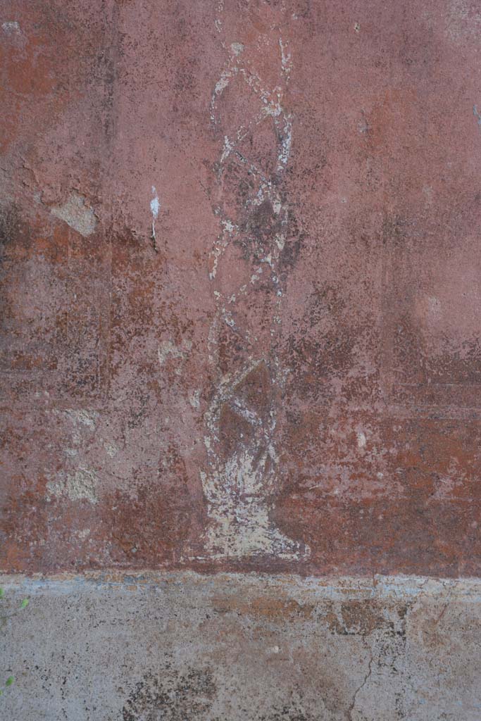 IX.5.6 Pompeii. May 2017. West ala d, detail of painted twisted candelabra.
Foto Christian Beck, ERC Grant 681269 DÉCOR.