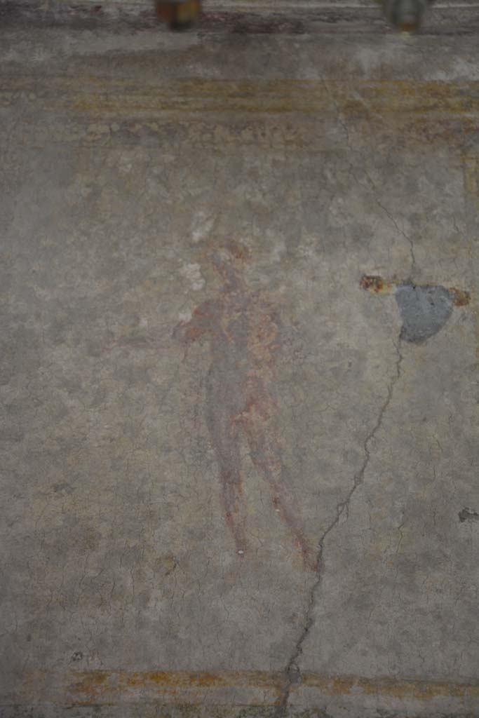 IX.5.6 Pompeii. May 2017. Room h, painted masculine figure from white upper west wall. 
Foto Christian Beck, ERC Grant 681269 DÉCOR.