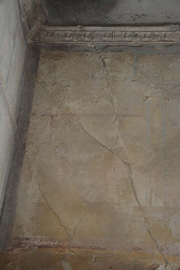 IX.5.6 Pompeii. May 2017. Room h, detail from upper north wall at west end. 
Foto Christian Beck, ERC Grant 681269 DÉCOR.
