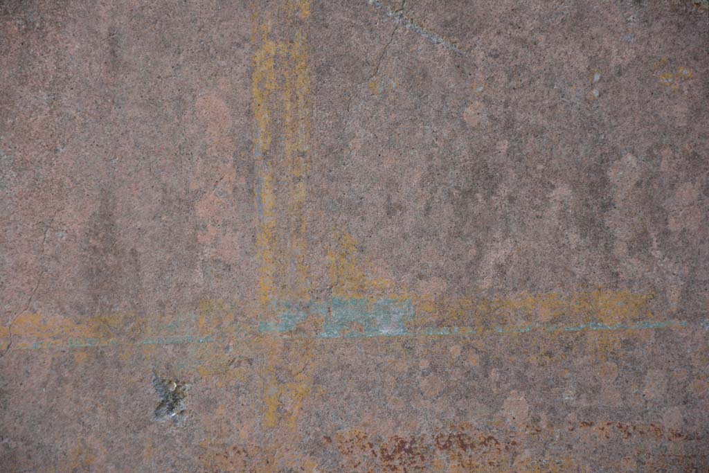 IX.5.6 Pompeii. May 2017. Room f, detail of painted decoration from west wall. 
Foto Christian Beck, ERC Grant 681269 DÉCOR.