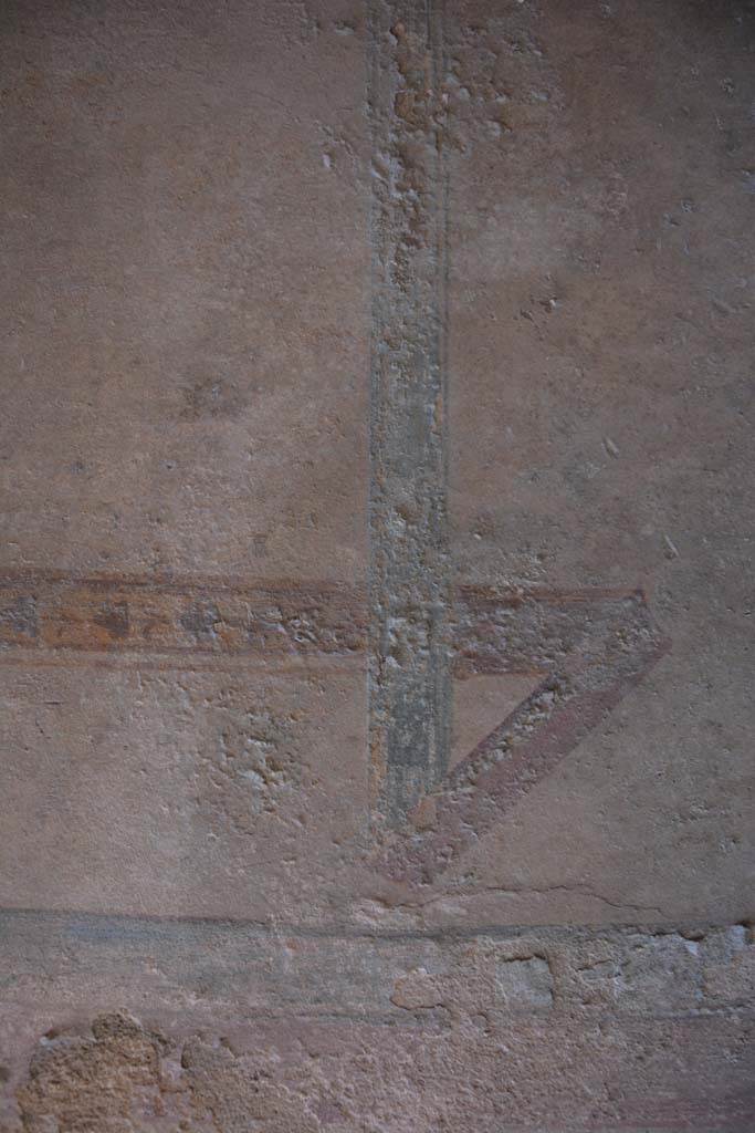 IX.5.6 Pompeii. May 2017. 
Room k, (east side), detail of painted decoration towards the centre of the lower north wall.  
Foto Christian Beck, ERC Grant 681269 DÉCOR.
