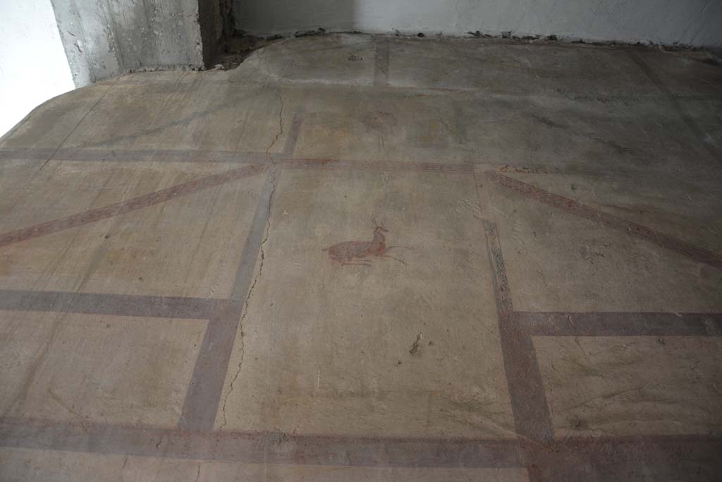 IX.5.6 Pompeii. May 2017. Room k’, upper west wall at south end, with room l (L), on left. 
Foto Christian Beck, ERC Grant 681269 DÉCOR.