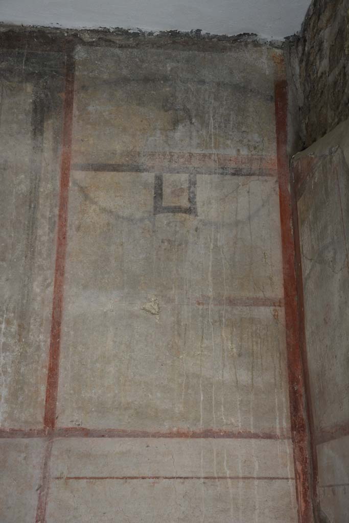 IX.5.6 Pompeii. May 2017. Room l (L), detail of upper east wall in south-east corner.  
Foto Christian Beck, ERC Grant 681269 DÉCOR.