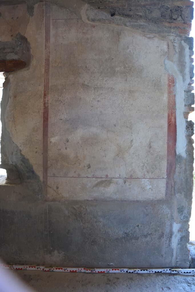 IX.5.6 Pompeii. May 2017.
Room l (L), south wall, looking towards panel between window and doorway (steps), on right.  
Foto Christian Beck, ERC Grant 681269 DÉCOR.