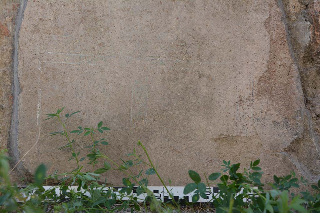 IX.5.6 Pompeii. May 2017. Room a, detail from west wall of remaining decoration on zoccolo. 
Foto Christian Beck, ERC Grant 681269 DÉCOR.