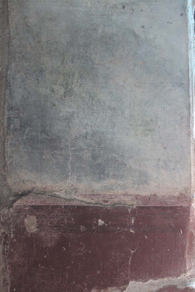 IX.5.9 Pompeii. May 2019. 
Room “l (L)”, middle zone and zoccolo on east wall in north-east corner.  
Foto Christian Beck, ERC Grant 681269 DÉCOR.