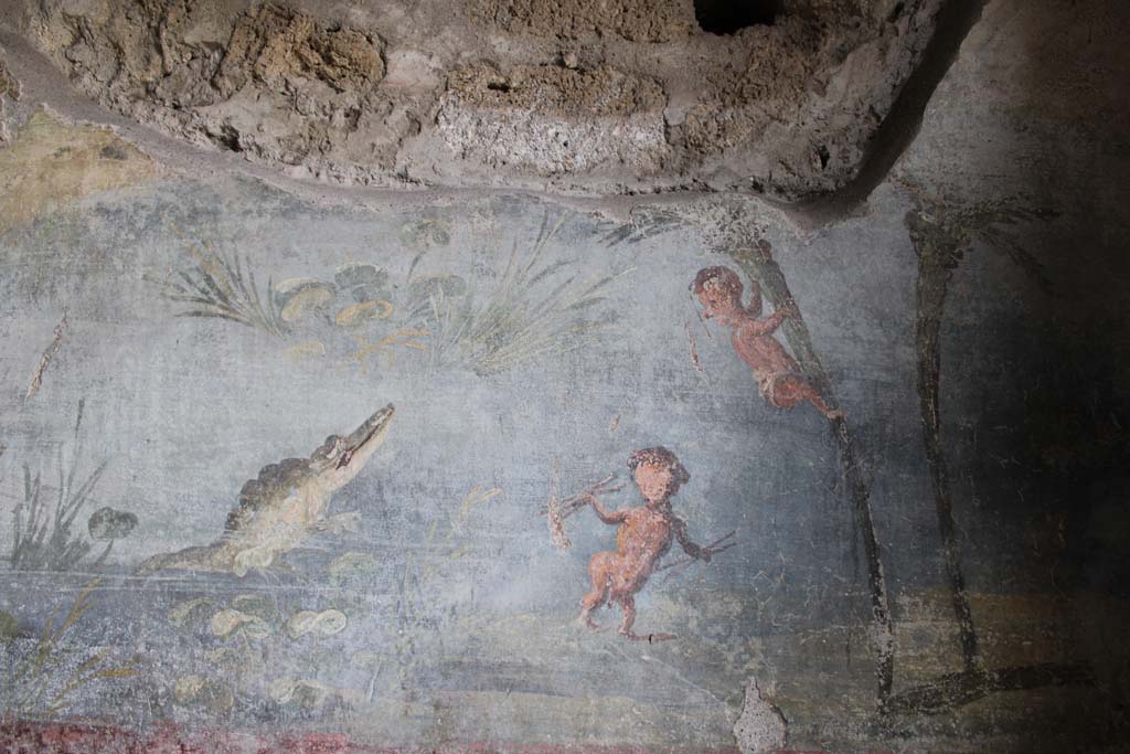 IX.5.9 Pompeii. May 2019. Room “l (L)”, north wall at west end.  
Foto Christian Beck, ERC Grant 681269 DÉCOR.