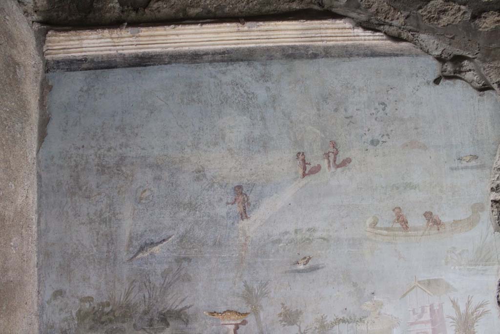 IX.5.9 Pompeii. May 2019. Room “l (L)”, upper north wall at west end.  
Foto Christian Beck, ERC Grant 681269 DÉCOR.
