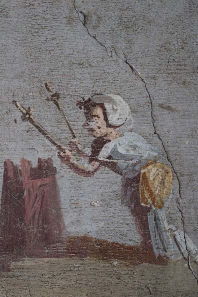 IX.5.9 Pompeii. May 2019. Room “l (L)”, detail of one figure with altar.  
Foto Christian Beck, ERC Grant 681269 DÉCOR.