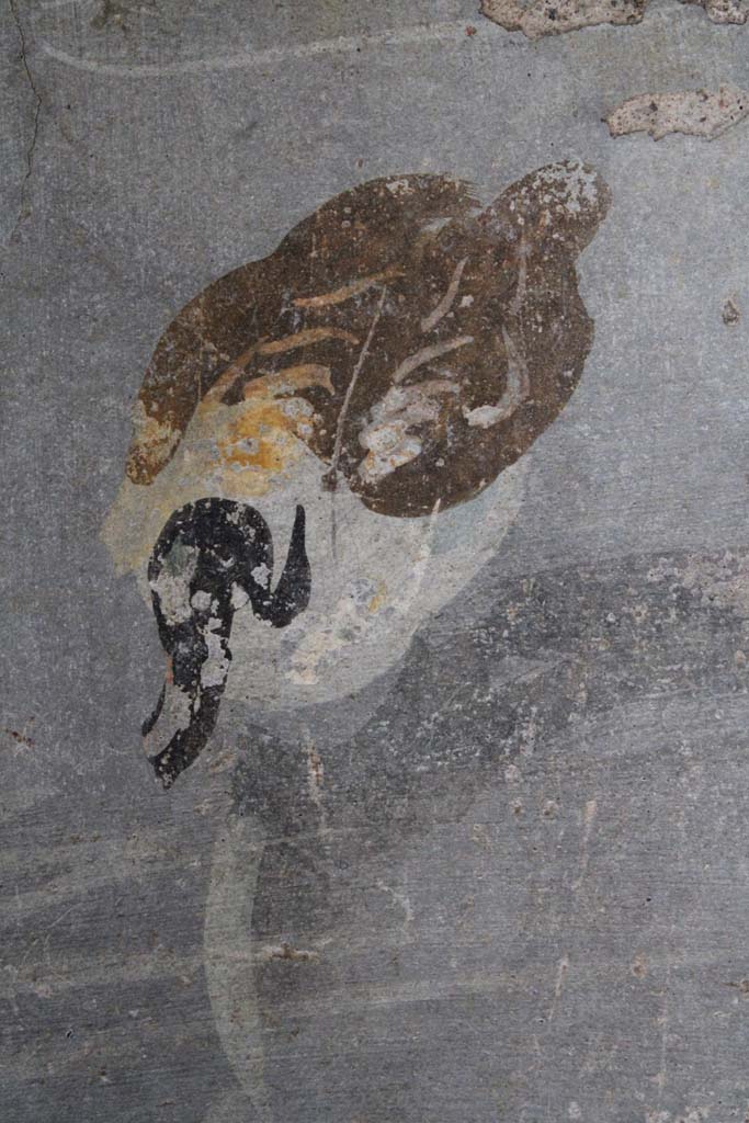 IX.5.9 Pompeii. May 2019. Room “l (L)”, detail of duck from south wall at east end of window.     
Foto Christian Beck, ERC Grant 681269 DÉCOR.