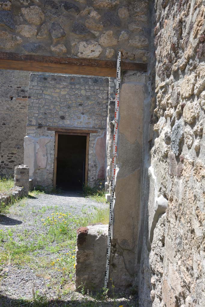 IX.5.9 Pompeii. May 2017. Room “m”, pilaster on west wall in north-west corner. 
Foto Christian Beck, ERC Grant 681269 DÉCOR.