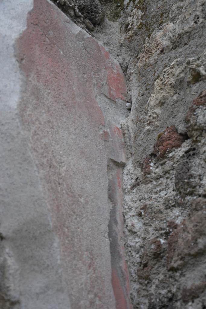 IX.5.9 Pompeii. March 2017. Room “n/q”, detail from upper south wall at west end. 
Foto Christian Beck, ERC Grant 681269 DÉCOR.