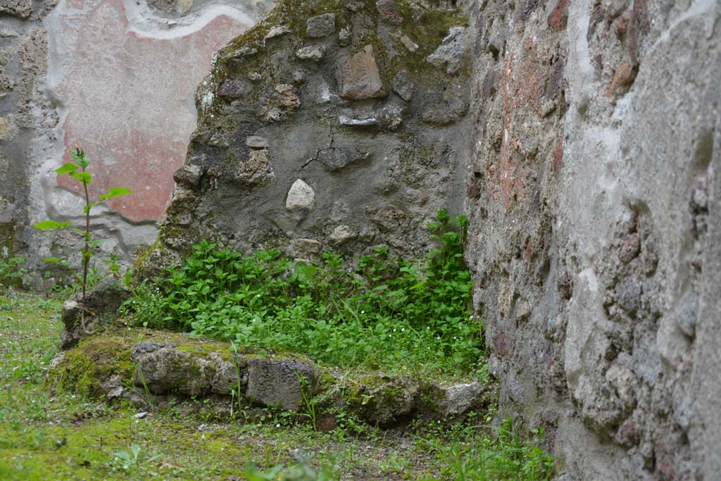 IX.5.9 Pompeii. March 2017. Room “n”, looking south to dividing wall between “n/q” against west wall.  
Foto Christian Beck, ERC Grant 681269 DÉCOR.
