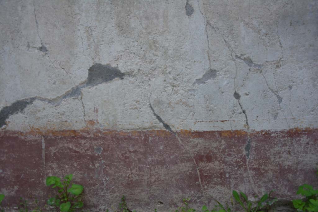 IX.5.9 Pompeii. March 2017. Room “o”, detail of remaining painted decoration from lower centre of south wall. 
Foto Christian Beck, ERC Grant 681269 DÉCOR.