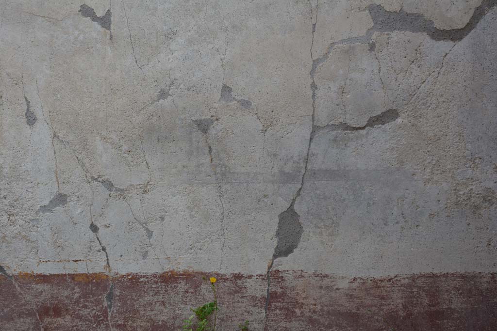 IX.5.9 Pompeii. May 2017. 
Room “o”, detail of remaining painted decoration from lower centre of south wall, continuation from above.
Foto Christian Beck, ERC Grant 681269 DÉCOR.