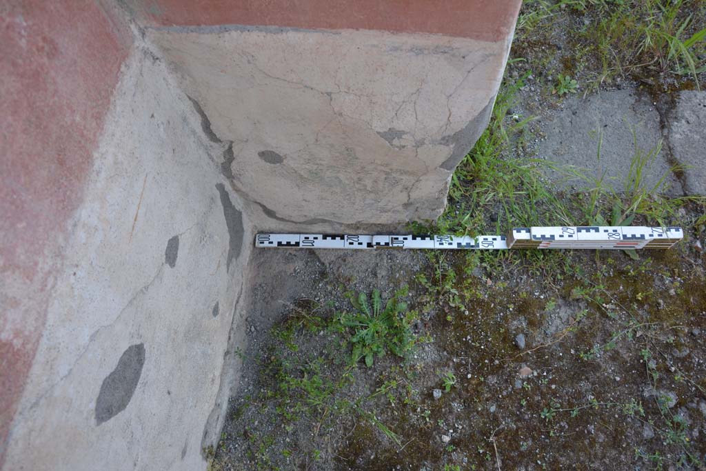 IX.5.9 Pompeii. May 2017. Room “p”, detail from lower north-west corner.
Foto Christian Beck, ERC Grant 681269 DÉCOR.