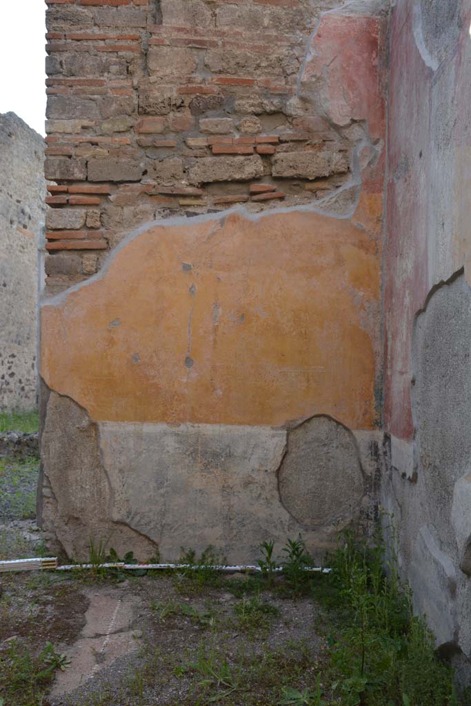 IX.5.9 Pompeii. May 2017. Room “p”, detail from north wall in north-east corner.
Foto Christian Beck, ERC Grant 681269 DÉCOR.