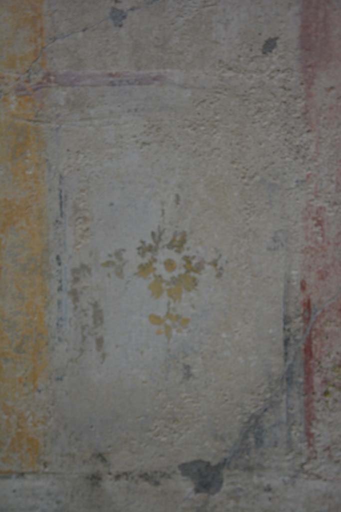 IX.5.9 Pompeii. March 2017. Room “p”, detail from south side of central yellow panel.
Foto Christian Beck, ERC Grant 681269 DÉCOR.