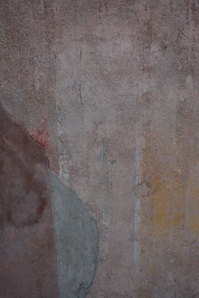 IX.5.9 Pompeii. March 2017. 
Room “g”, south wall at east end, separating panel between red side and yellow central panel..
Foto Christian Beck, ERC Grant 681269 DÉCOR.
