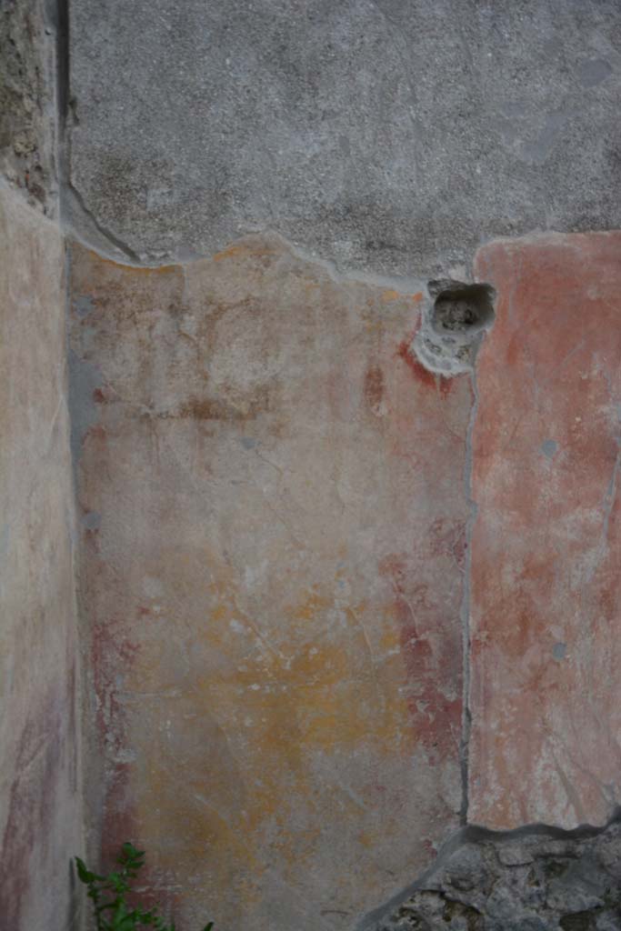 IX.5.9 Pompeii. March 2017. Room “i”, detail from south wall in south-east corner.
Foto Christian Beck, ERC Grant 681269 DÉCOR.