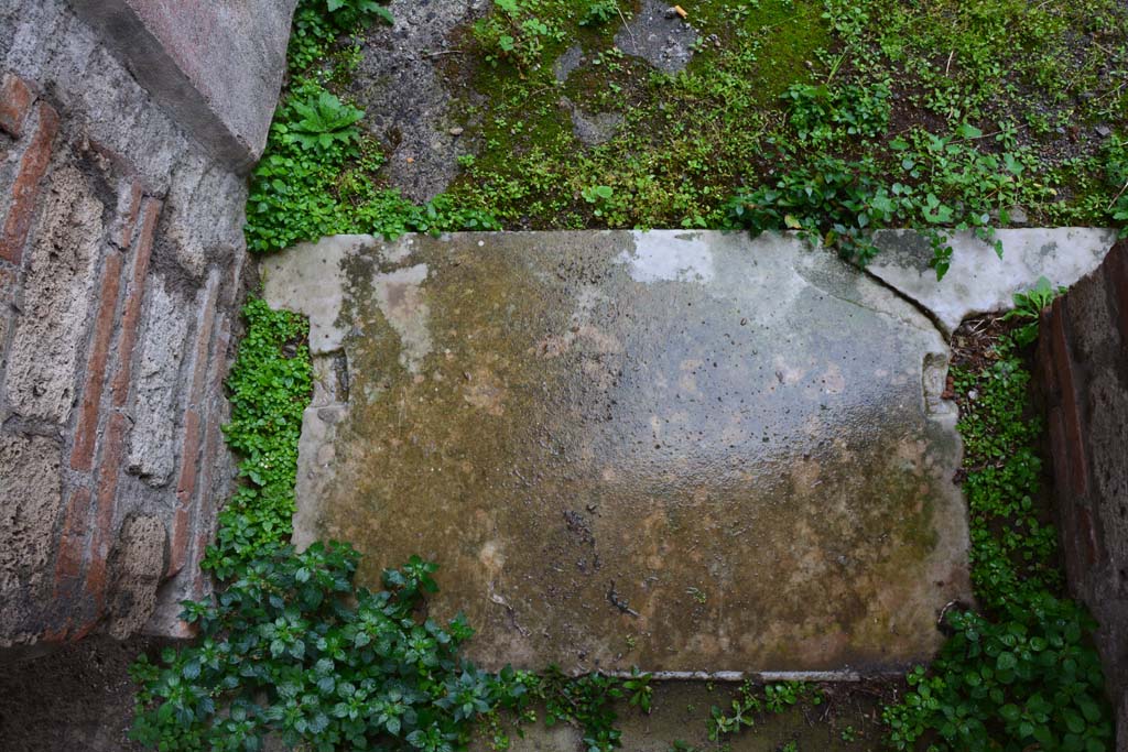 IX.5.11 Pompeii. March 2017. Room k, doorway threshold.
Foto Christian Beck, ERC Grant 681269 DÉCOR.