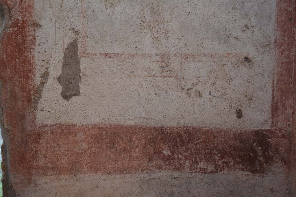 IX.5.11 Pompeii. May 2017. Room f, detail of “carpet border” and decoration on east wall in south-east corner.
Foto Christian Beck, ERC Grant 681269 DÉCOR.
