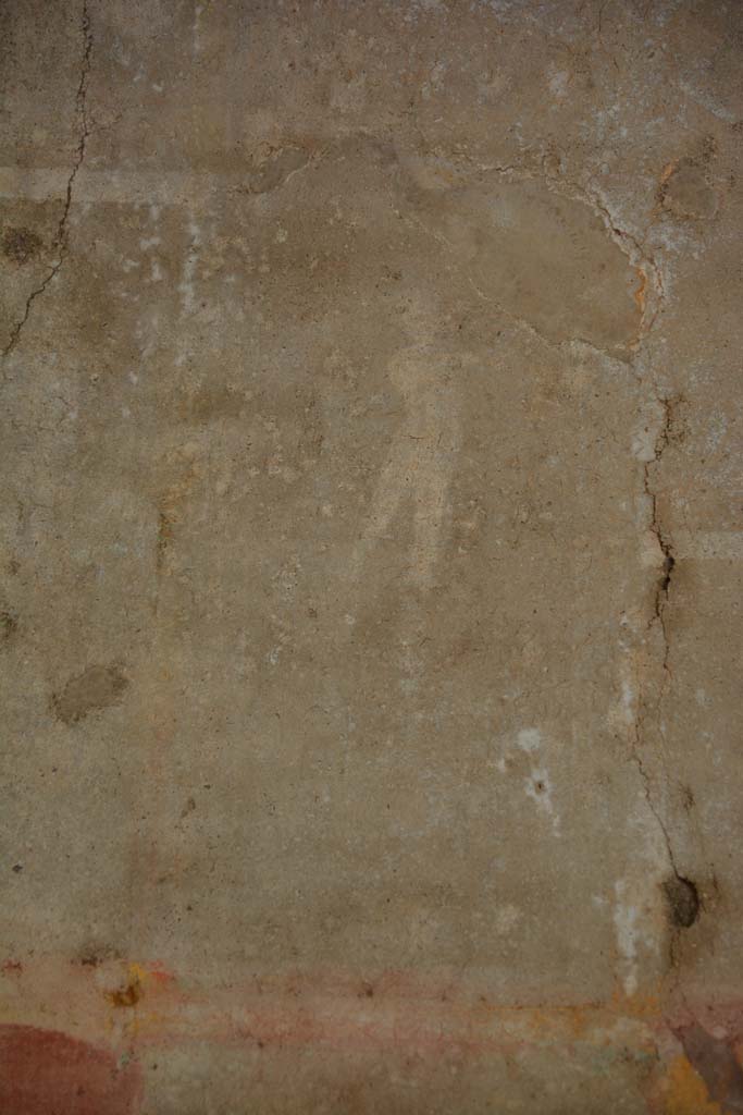 IX.5.11 Pompeii. May 2017. Room f, detail of flying cupid from upper north wall at west end.
Foto Christian Beck, ERC Grant 681269 DÉCOR.