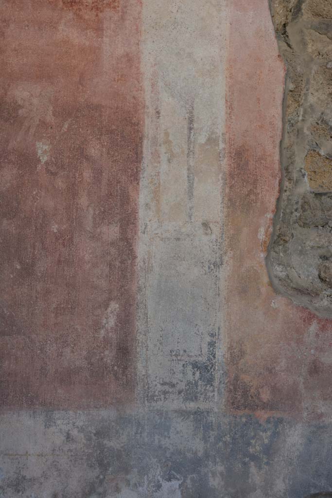 IX.5.11 Pompeii. May 2017. Room e, detail from west wall on south side of central panel.  
Foto Christian Beck, ERC Grant 681269 DÉCOR.